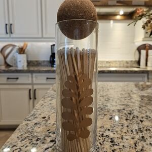 BKE Brown and Gold Decorative Matchstick Holder